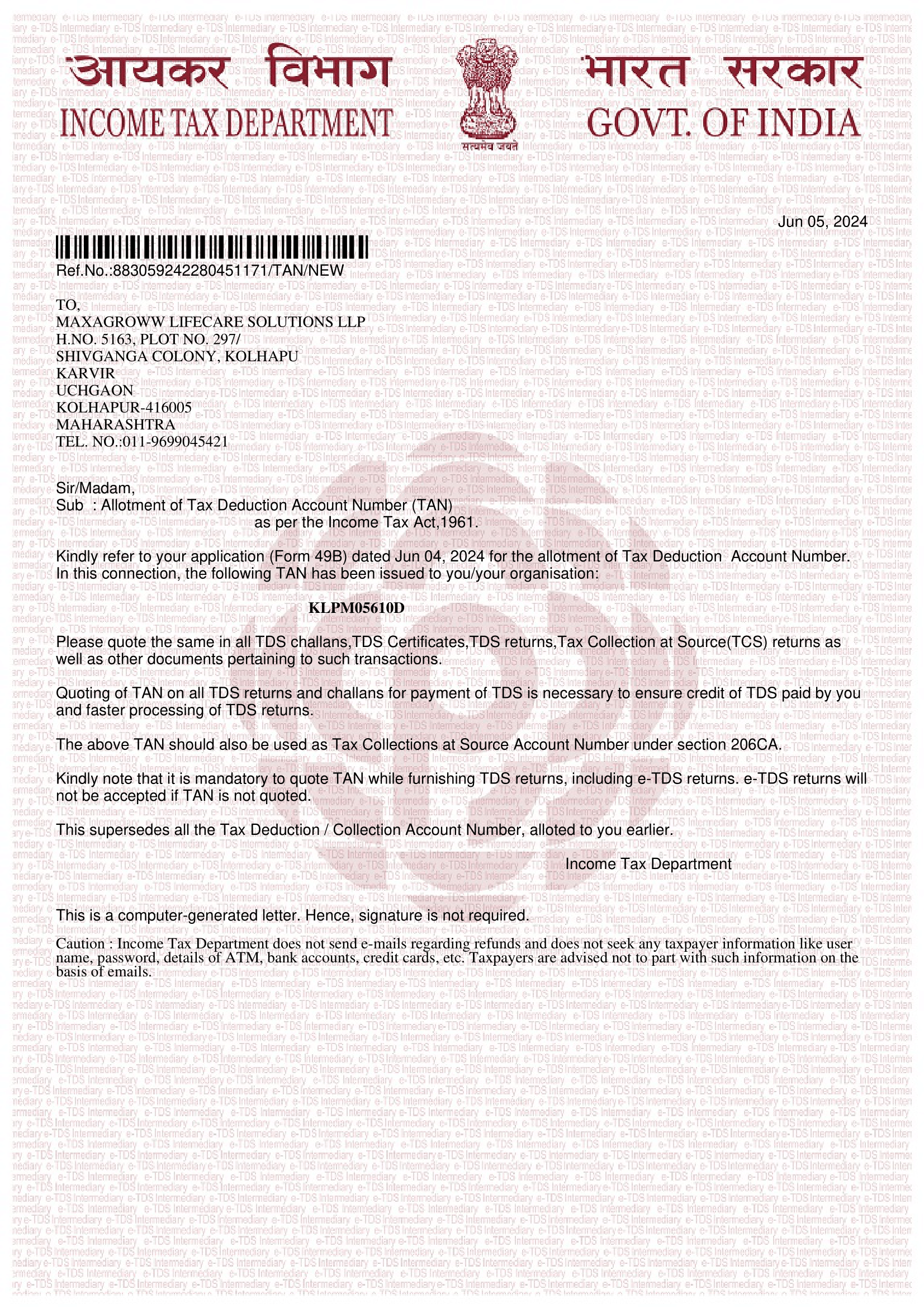 Maxagroww Lifecare Solutions LLP